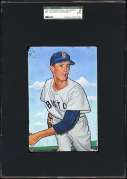 1952 Bowman Original Art 25 Maurice McDermott SGC Auth