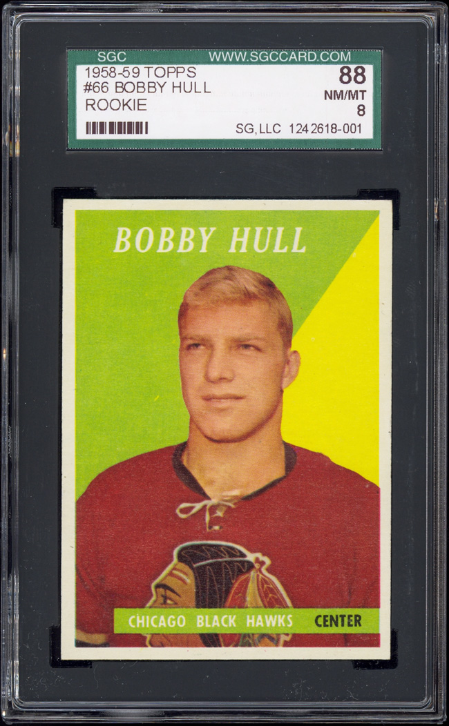 1958-59 Topps #66 Bobby Hull Rookie Card SGC 88 NM-MT Centered | eBay