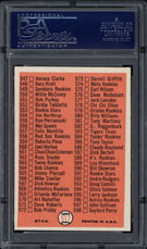 1966 Topps #517 Checklist 7th Series PSA 9  