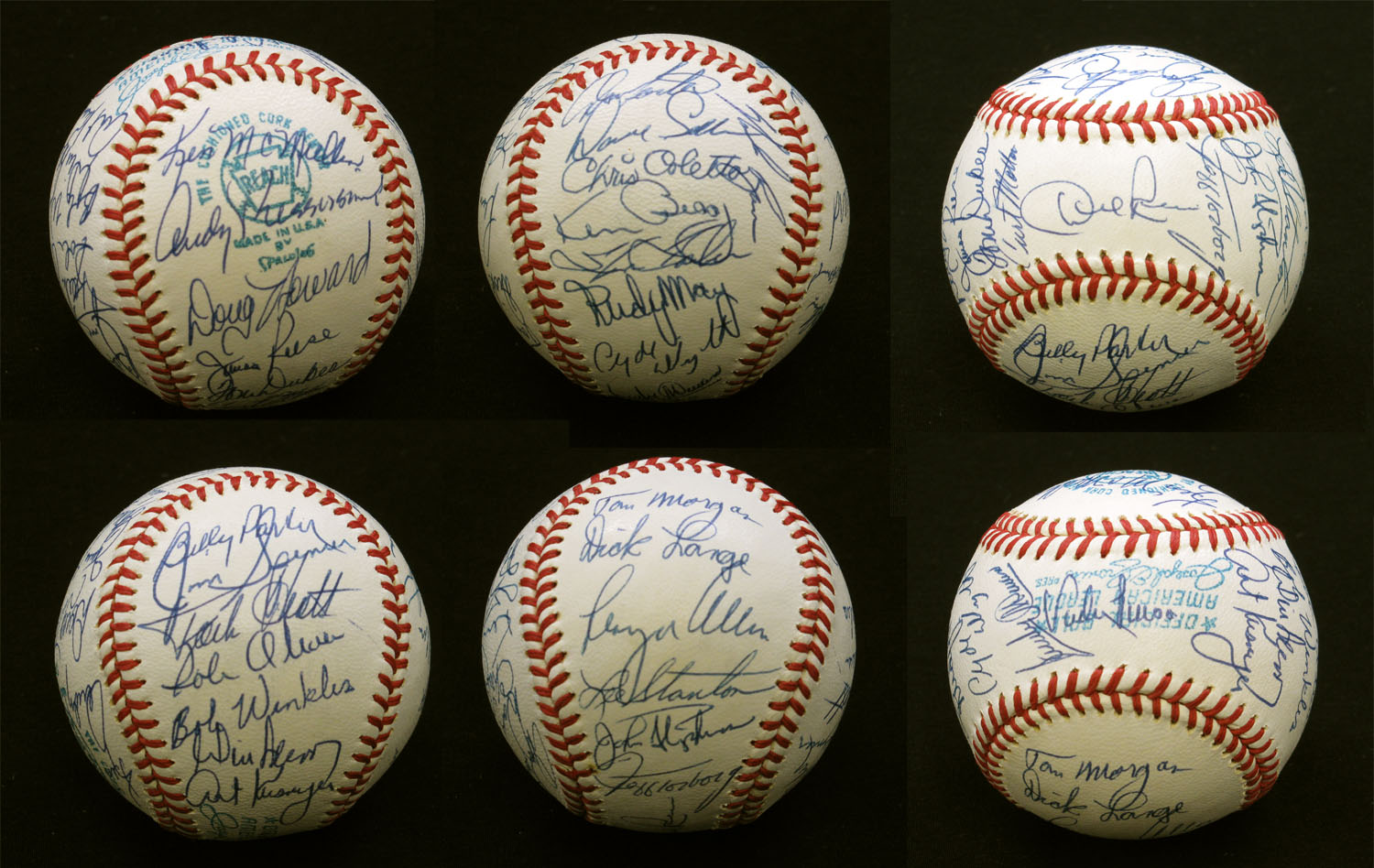 1972 California Angels team signed baseball (30 sigs)  