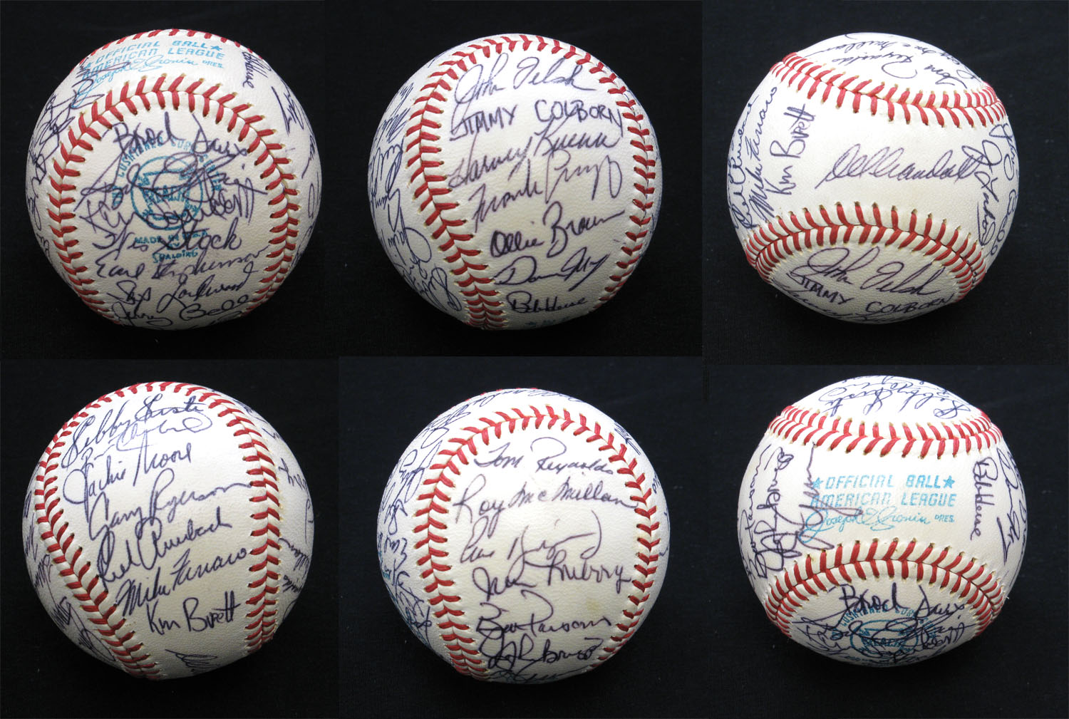 1972 Milwaukee Brewers Team Signed Baseball 30 Sigs