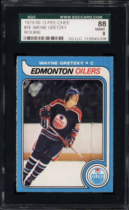 1979 80 O Pee Chee #18 Wayne Gretzky SGC 88  