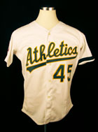 1989 Oakland As Merv Rettenmund World Series Jersey  