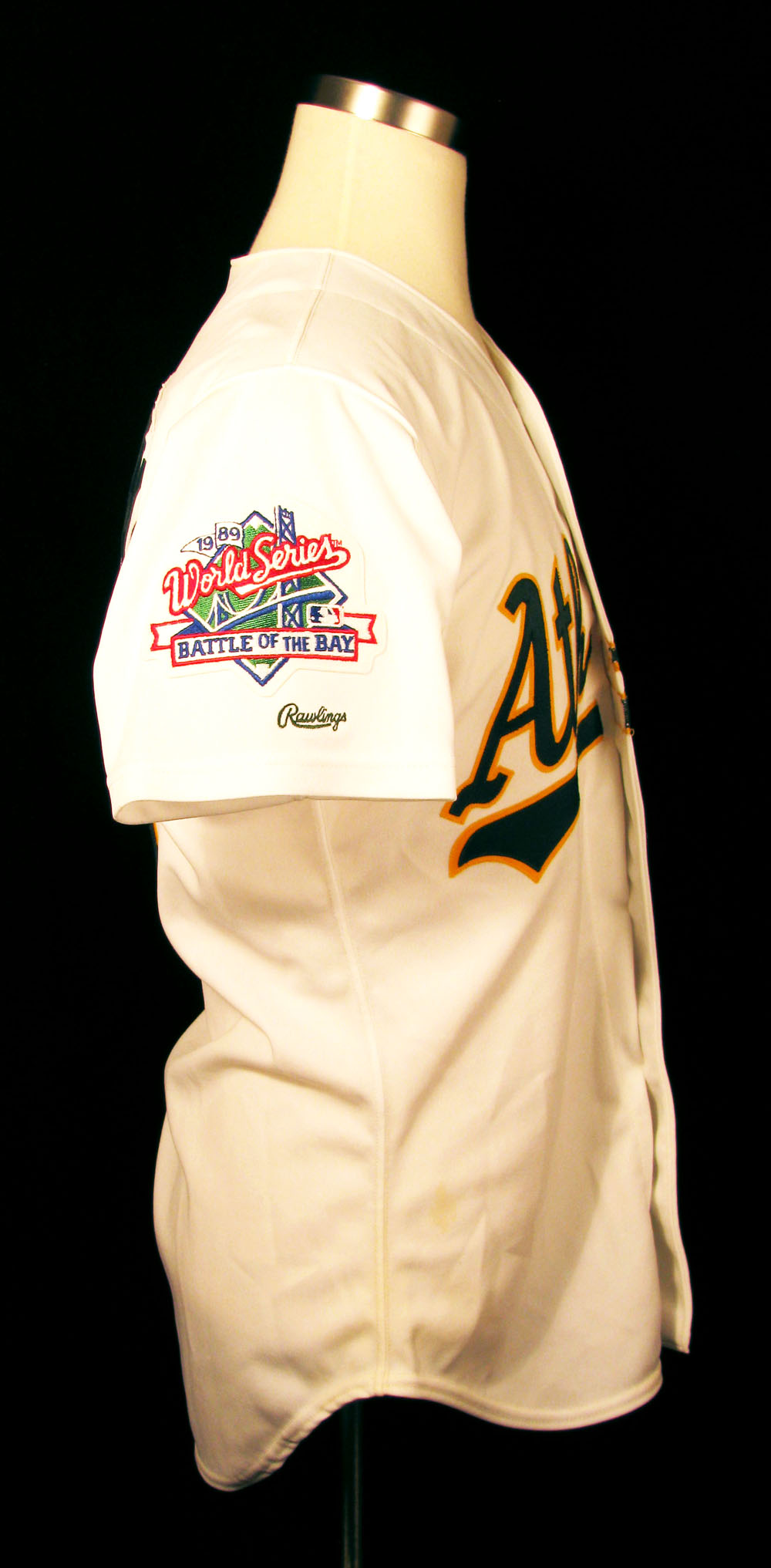 1989 Oakland As Merv Rettenmund World Series Jersey  