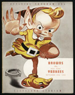 1946 Cleveland Browns vs New York Yankees Program  