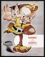 1946 Cleveland Browns vs Chicago Rockets Program  