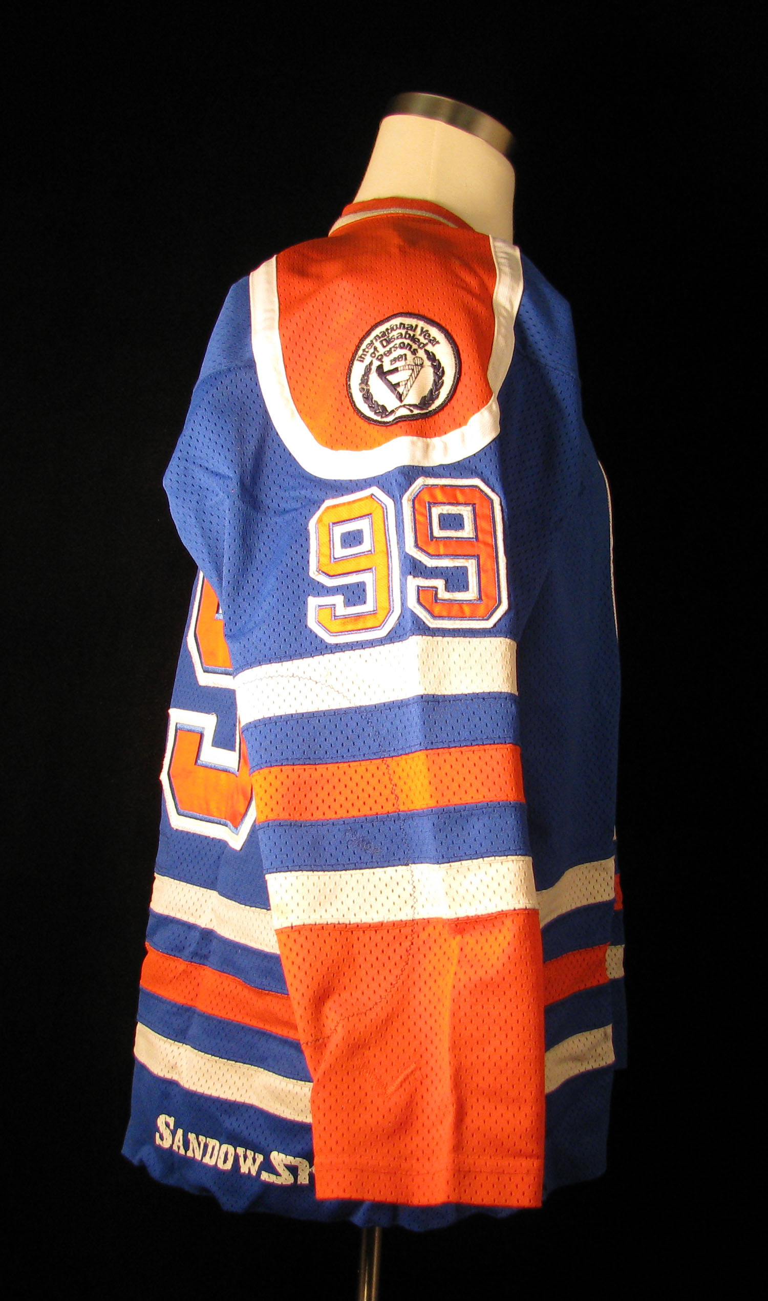 1981 82 Edmonton Oilers Game worn jersey Gretzky added  