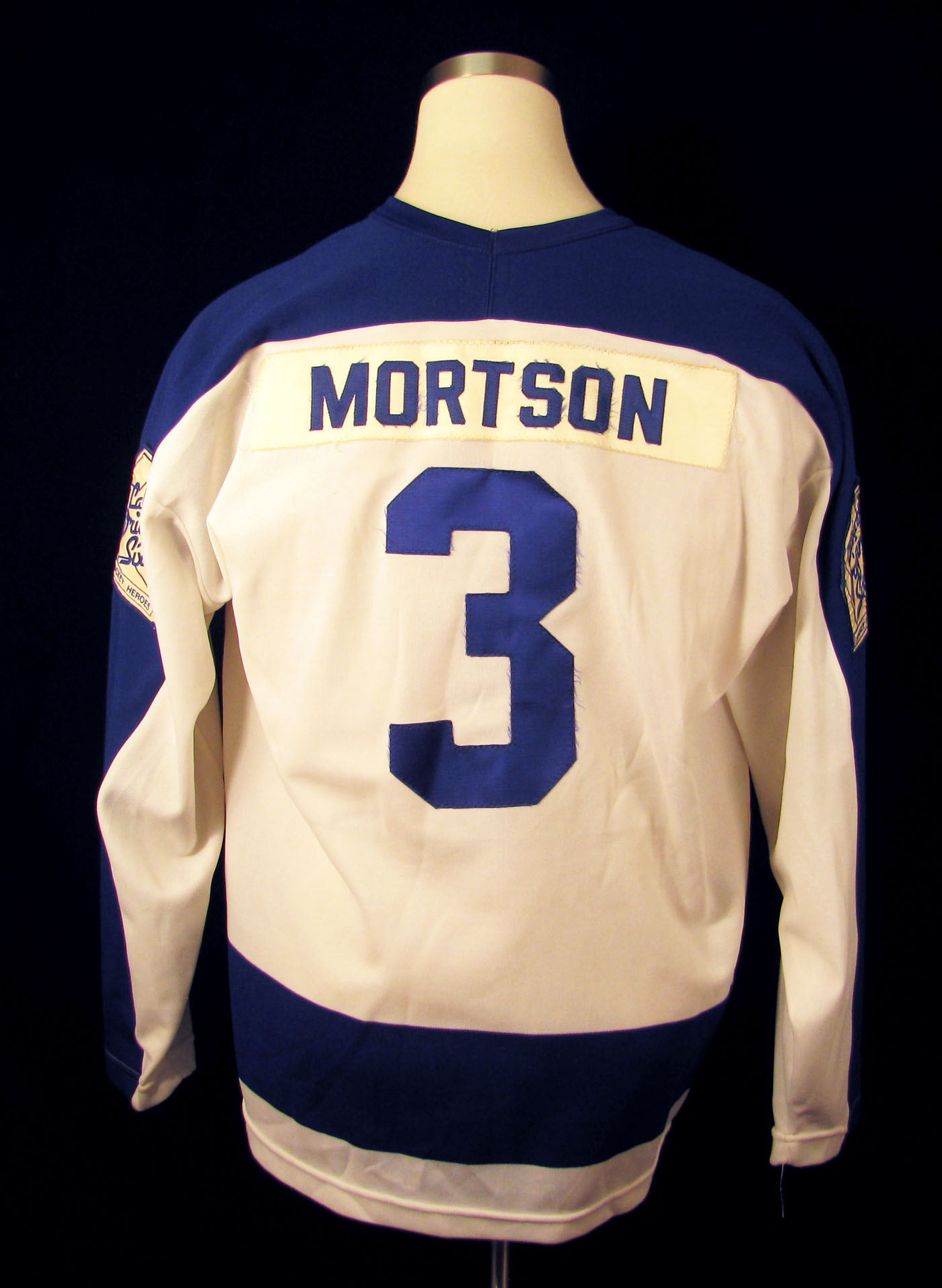 LaBatt’s Original Six Gus Mortson Game Used Jersey  