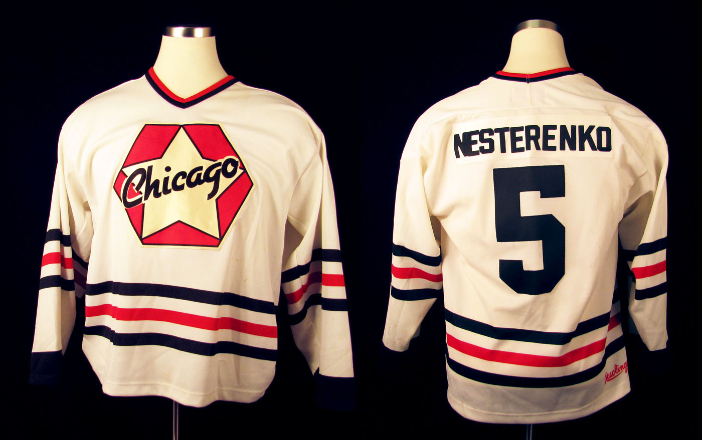 LaBatt’s Original Six Eric Nesterenko Game Used Jersey  